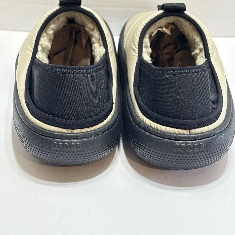 Crocs Classic Puff Moc 210706-0LK Moth/Multi Unisex Slip On Shoes Mens 7 Women 9